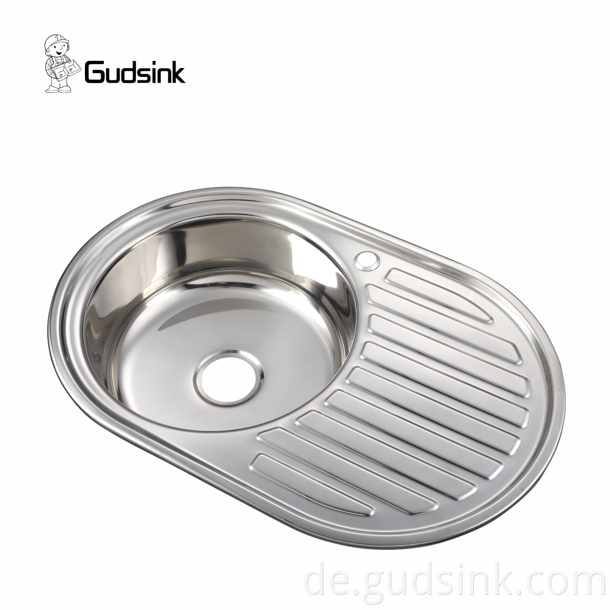 stainless steel sink round
